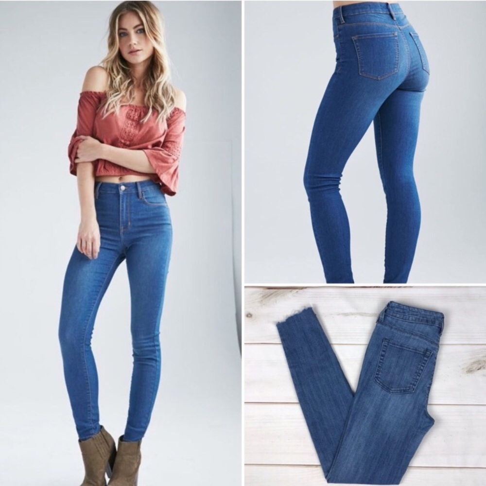 Bullhead high rise skinny jeans- like new!